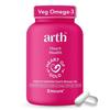 ARTH Omega 3 Supplement (Vegetarian) | Derived from Algal EPA & DHA| 100% Natural Omega 3 Capsules with EPA 240mg & DHA 160mg | (30 Veg Capsules)