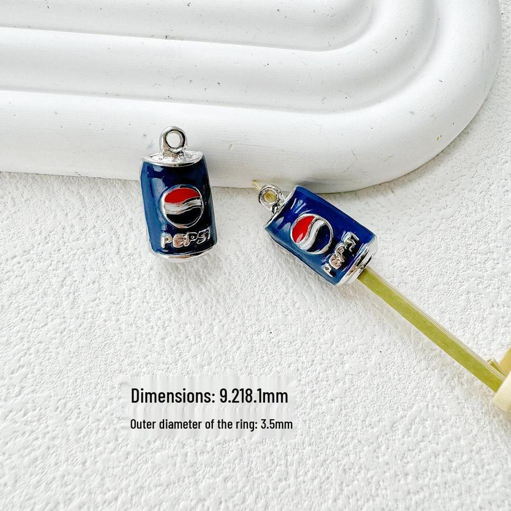 Ручная работа, сплав, капающее масло, кулон-шарм в виде банки Coca-Cola для браслетов и ожерелий