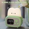1pc Time Toaster Night Light High Appearance Level Bedside Light Cute Sleeping Light Cartoon Mini Alarm Clock