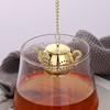 Teapot Shape Tea Strainer Stainless Steel Loose Tea Infuser with Chain Herbal Spice Filter Diffuser Kitchen Gadget Teaware