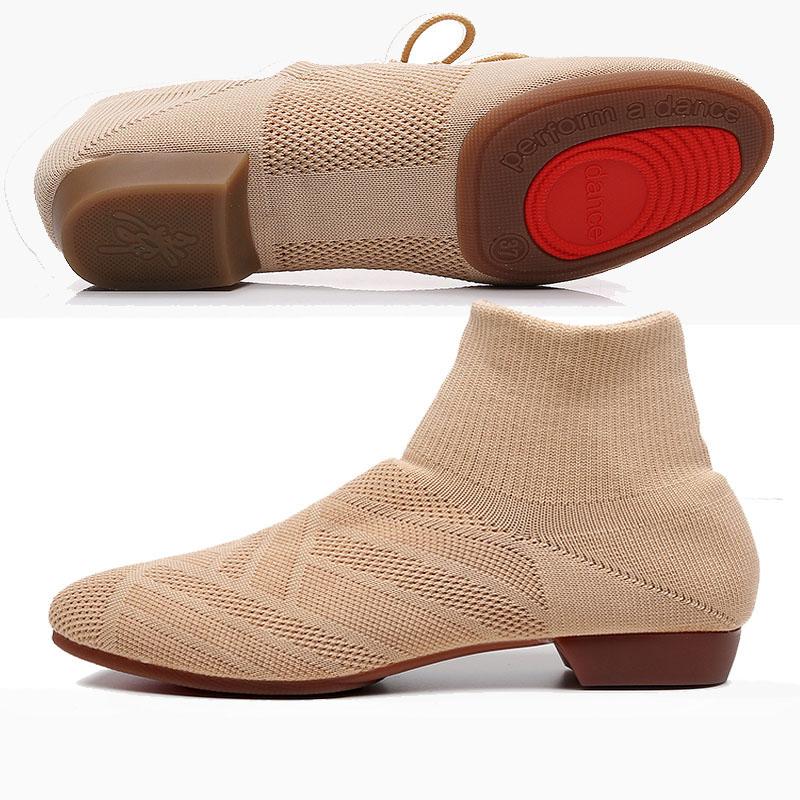 High Top Jazz Dance Mesh Breathable Dance Shoes Modern Ballet Training Shoes for Teacher Shoes