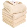 Imabari Towel Certified Face Towel Hiorie Reverse Towel Set of 4 Beige Made In Japan Quick Dry Absorbent Imabari Brand Cotton Cotton 100%