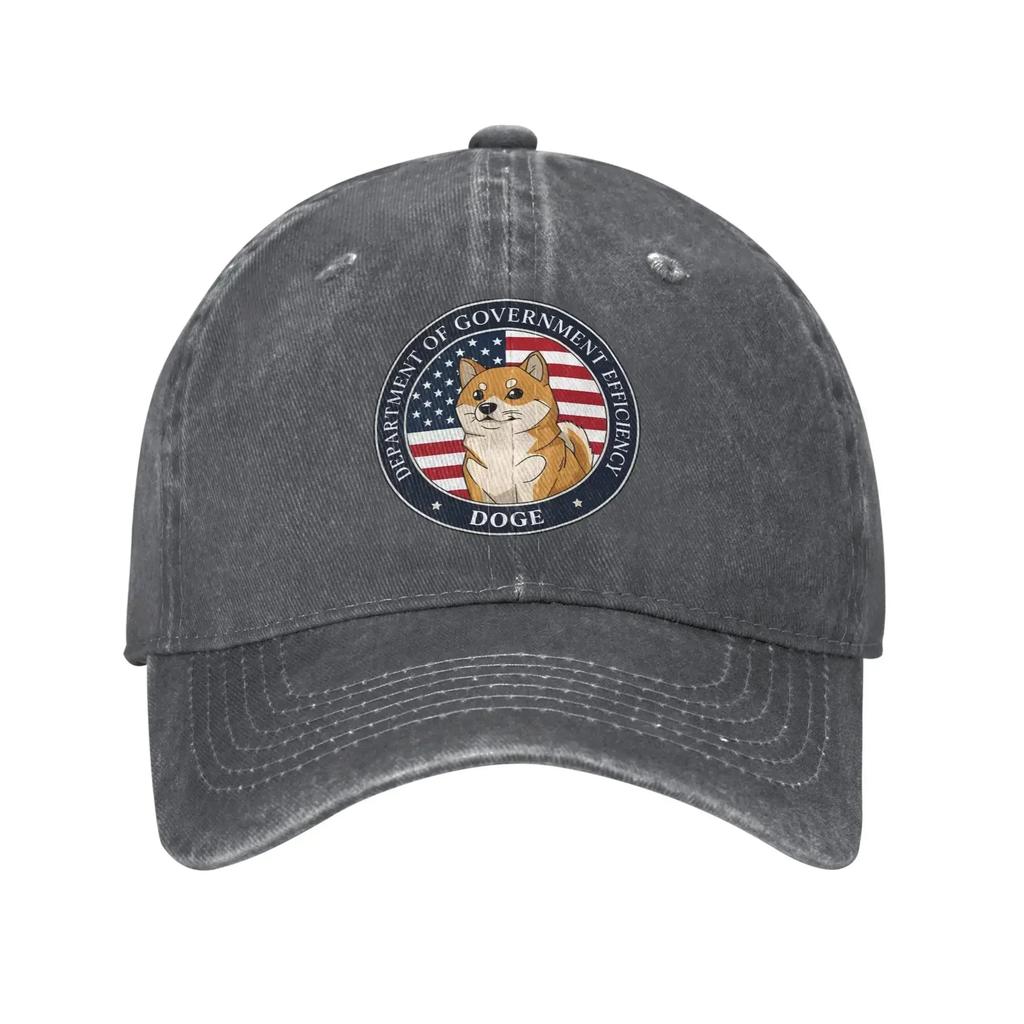 doge DEPARTUnisexT OF GOVERNUnisexT EFFICIENCY Print Caps for Unisex Women Cotton Trucker Hat Daily Wear Baseball Cap Adjustable