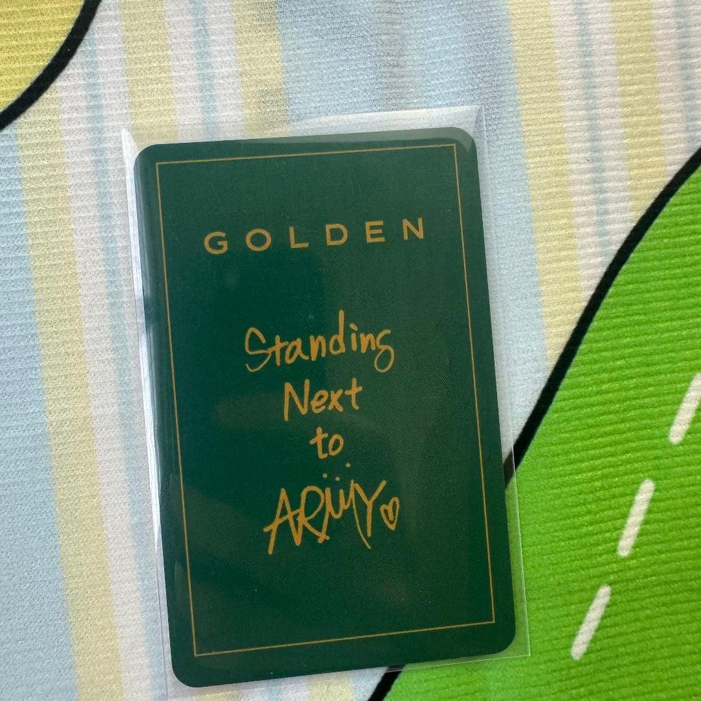 [USED] BTS GOLDEN Perfume Pre-recorded Sanok Trading Card Jungkook