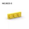 20 шт. Совместимые с MOC Детали для сборки 3623 Пластина 1x3 для деталей конструктора DIY История Образовательные Подарочные Игрушки