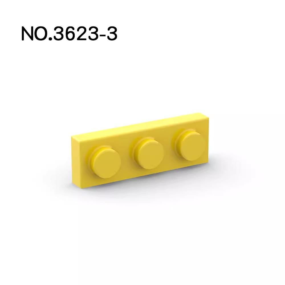 20 шт. Совместимые с MOC Детали для сборки 3623 Пластина 1x3 для деталей конструктора DIY История Образовательные Подарочные Игрушки