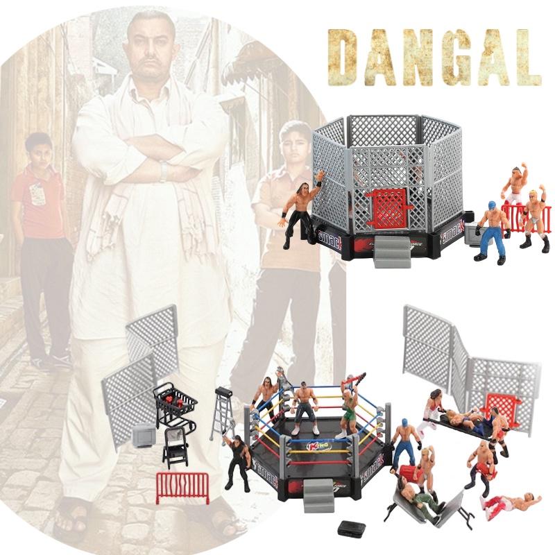 Набор Арена Шуайцзяо Прочная пластиковая модель сцены с фигурками борцов Отлично подходит для детей