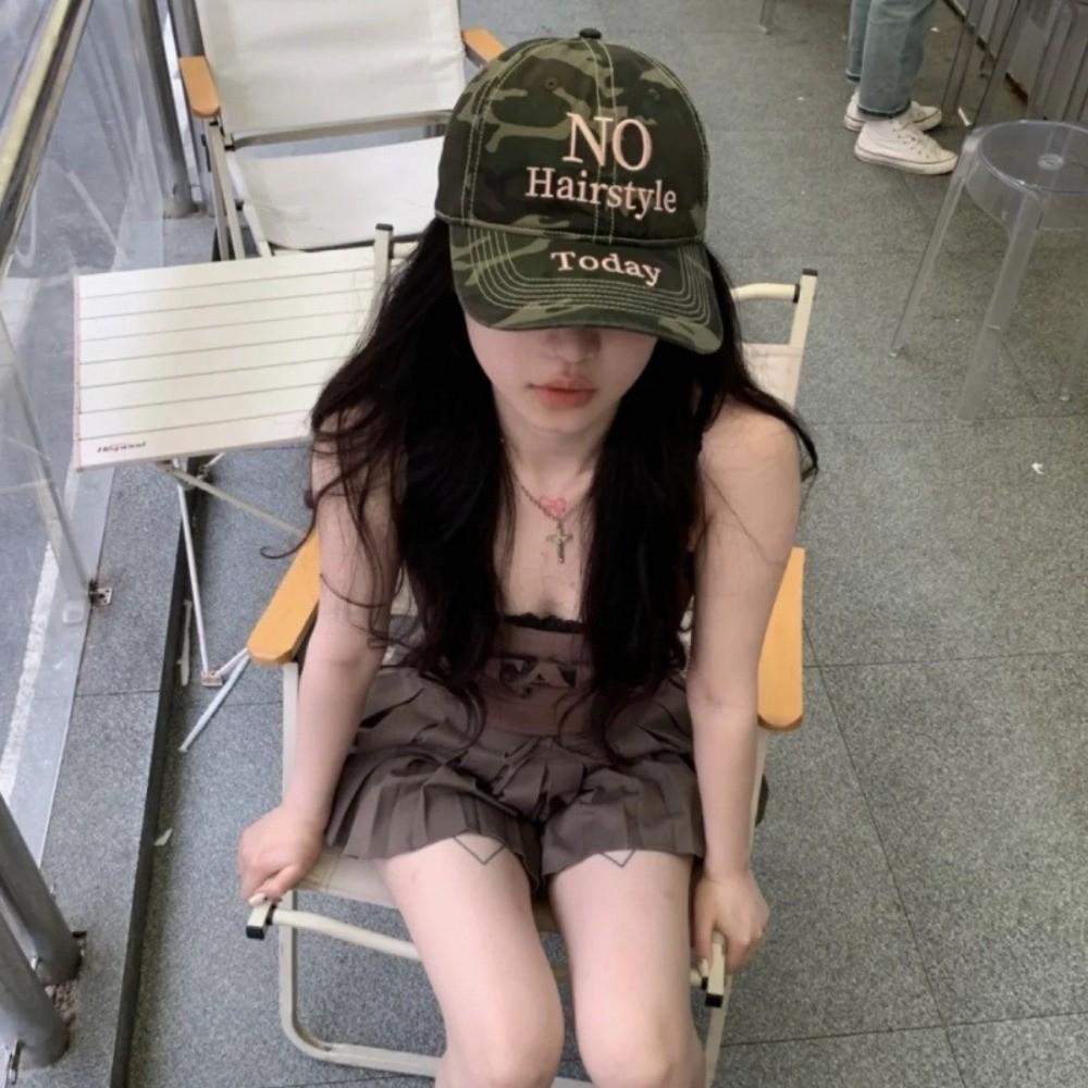 Adjustable Camouflage Baseball Cap Cotton Sunscreen Hats Embroidery Baseball Hats for Men Women