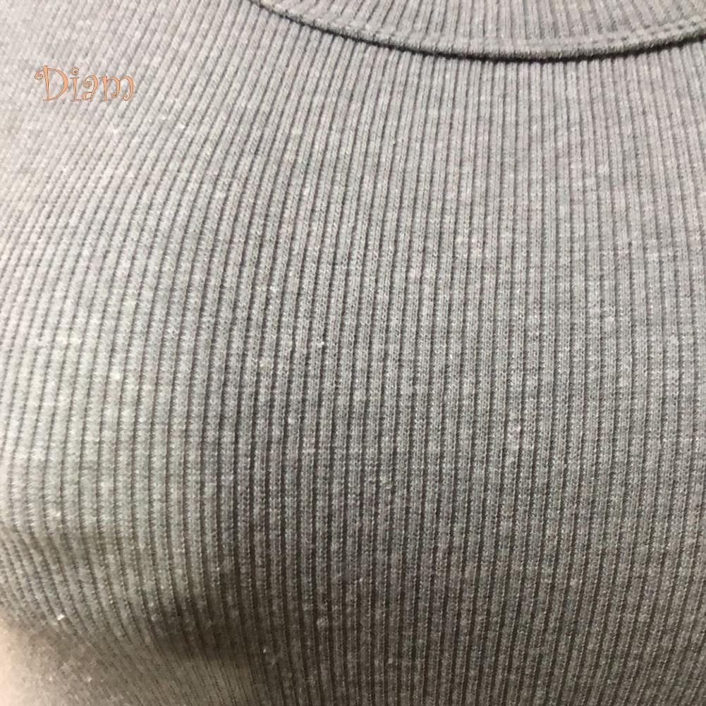 Женская блузка без рукавов с круглым вырезом и жилетом в рубчик