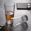 330ml Glasses Transparent Water Cup Beverage Cup Embossed Glass Heat-resistant Tea Cup Wholesale Creative Hammer Pattern Glass