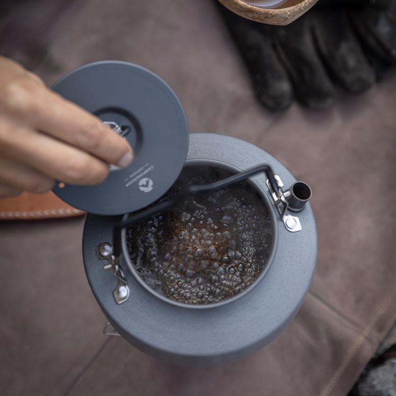 Алюминиевый походный чайник Koman S800: Портативный уличный чайник и кофейник