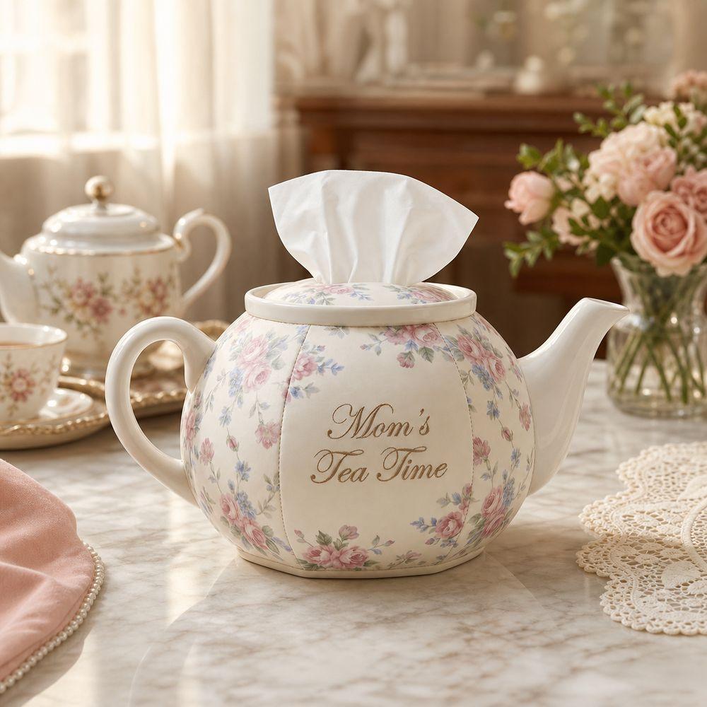 Vintage Style Floral Fabric Tissue Holder Floral Pattern Vintage Tissue Box Cover For Mom