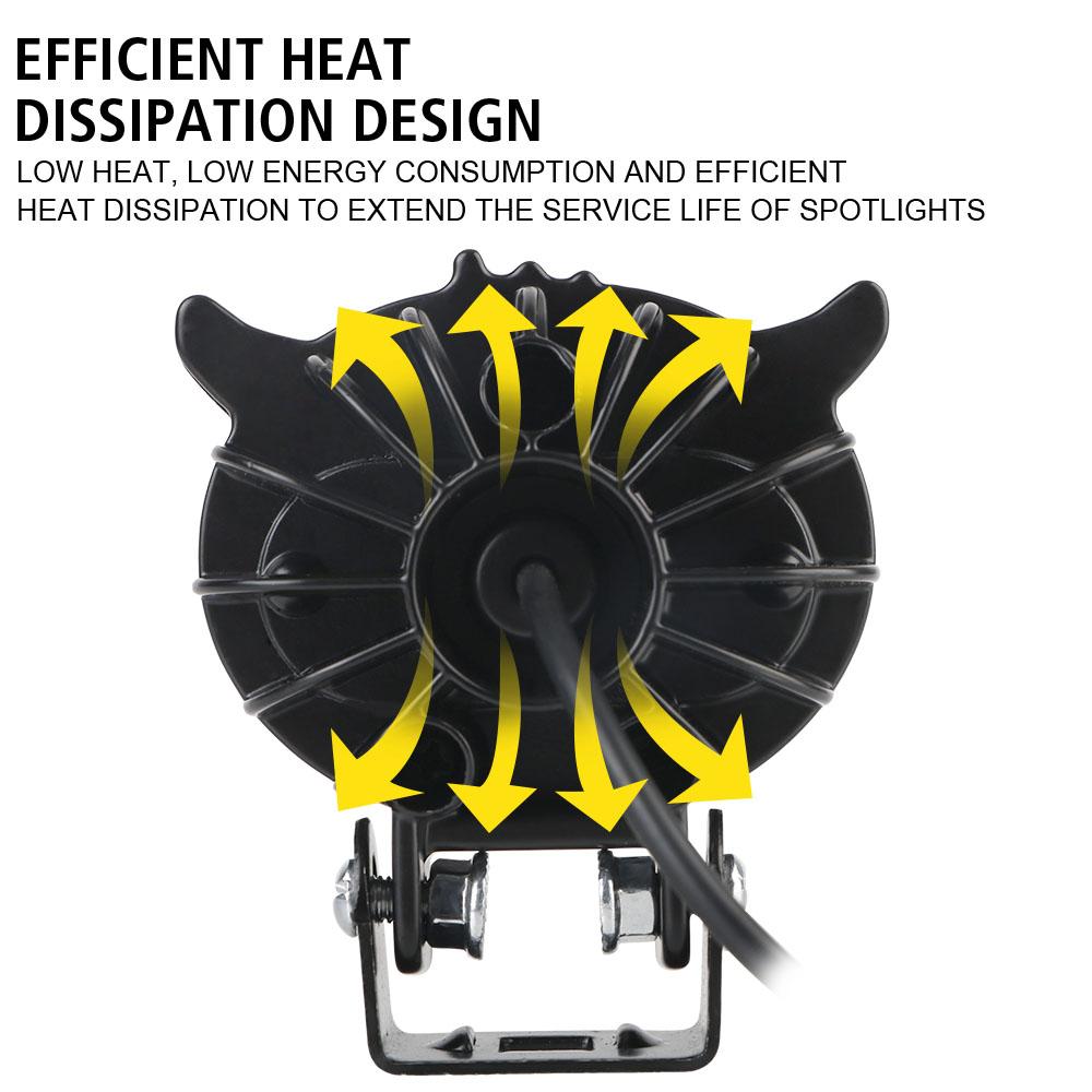 1 шт. двухцветные 2 режима вспомогательные прожекторы сова дизайн аксессуары для мотоциклов фары для мотоцикла мотоцикл скутер противотуманные фары ходовые огни