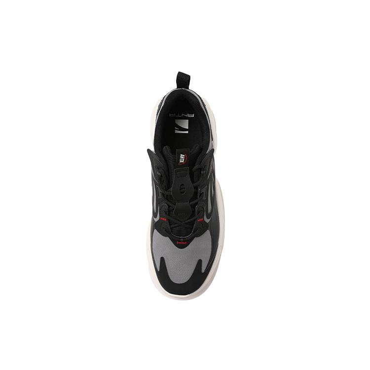 New Anta Millennium 2.0 Wear Resistant Slip Resistant Low Top Chunky Sneakers Men's Black Gray Color 112128896-3
