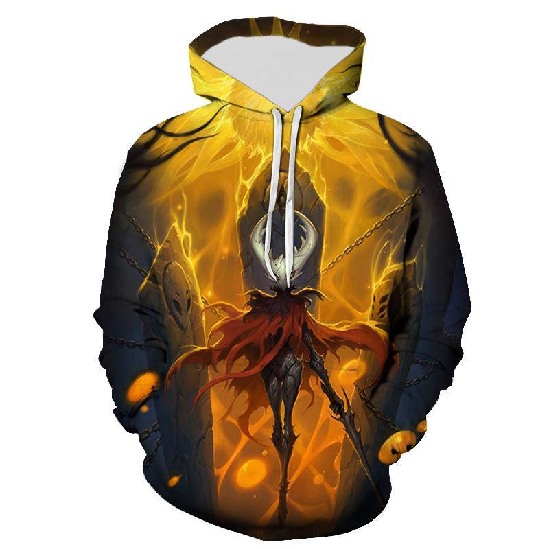 Game Hollow Knight с 3d принтом для мужчин/женщин, детей, осенне-зимняя повседневная толстовка с длинными рукавами, большие толстовки, одежда унисекс