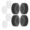 Набор пластиковых резиновых шин с колесными дисками и губками, аксессуар для радиоуправляемой машины, подходит для WPL C14 C14K C24