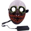 LED Red Mouth Mask Funny Horror Costume Cosplay Halloween Parties Comic Con Festive Props