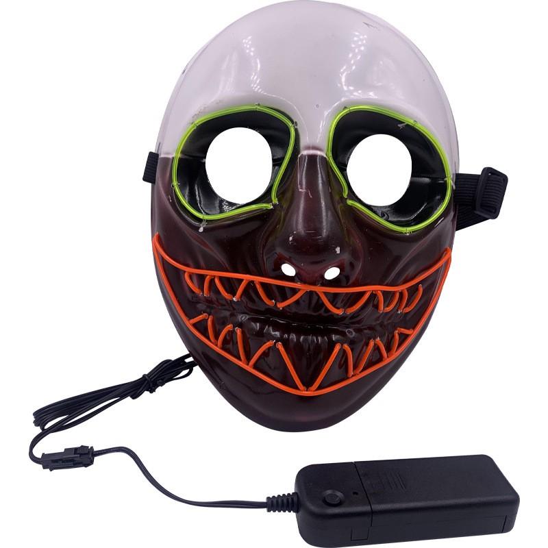 LED Red Mouth Mask Funny Horror Costume Cosplay Halloween Parties Comic Con Festive Props