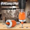 Adjustable Forstner Bit Round Handle Wood Drilling Solid Countersink Drill Bit  Milling Cutter