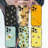 Чехол для телефона «Маленькие желтые пчелки» для IPhone 17 Pro 15 13 14 16 11 12 Pro Max 7 8 Plus XR XS X SE Матовый Мягкий Funda Силиконовый Чехол