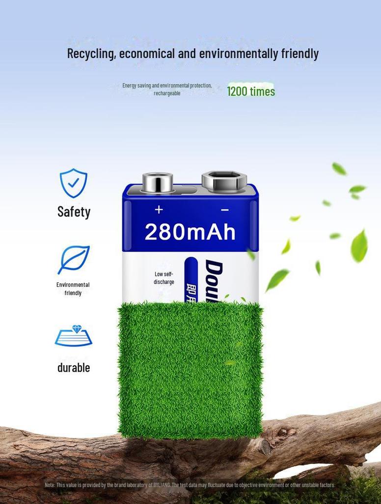 Набор перезаряжаемых батареек 9В и зарядного устройства для беспроводных микрофонов