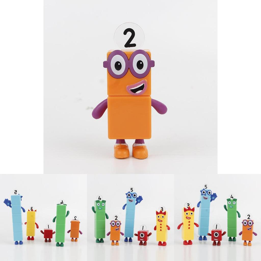 Numberblocks Красочные Строительные Блоки Милые Трансформируемые Фигурки Для Детских Игр