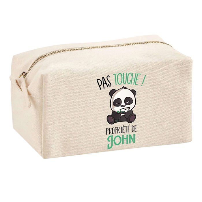 Trousse multifonction John Pas Touche Panda Cadeau Anniversaire Noël Collègue Humour Idée | Trousse Scolaire Fournitures Bureau