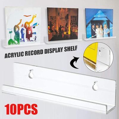 10шт акриловая пластинка плавающая полка настенный держатель дисплей стенд для винилового альбома