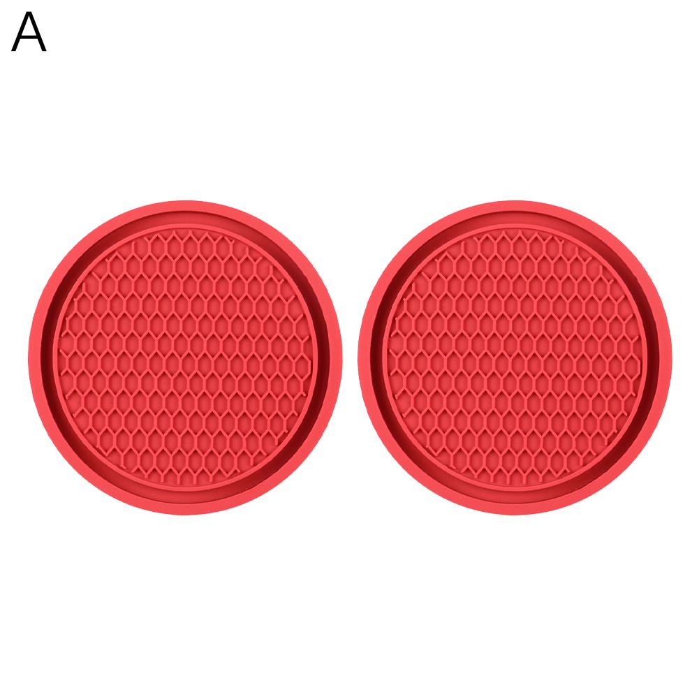 2PCS Car Universal Honeycomb Water Coaster Car Cup Car Embedded Coasters Mat Bottle Accessories Interior In Non-Slip Orname V3Z0