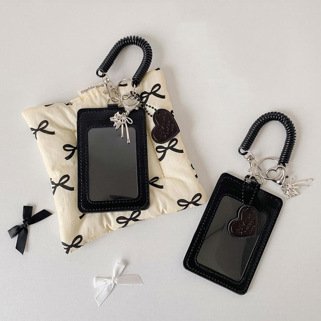 Черный кожаный трехдюймовый держатель для карт Студенческий держатель для визиток для фанатов Звездный держатель для карт для путешествий для девушек