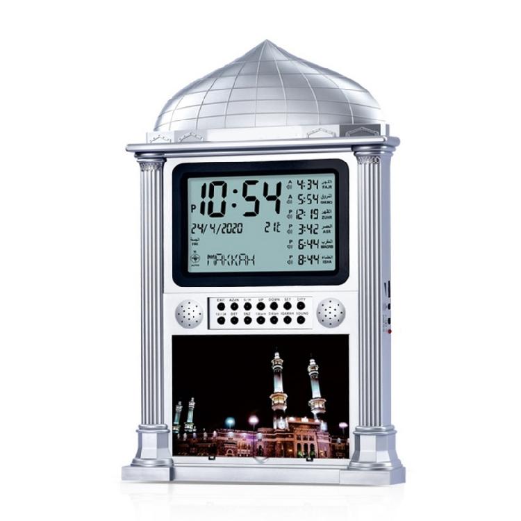 Digital Display Azan Calendar for Home Bedroom Decoration Prayer Snooze Wall Clock Desktop Alarm Clock HA-4002
