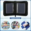 PU Leather 40 Pocket Trading Card Binder 40 Slots Album Diamond Texture Zipper Album Acid-Free Portable Photocard Holder