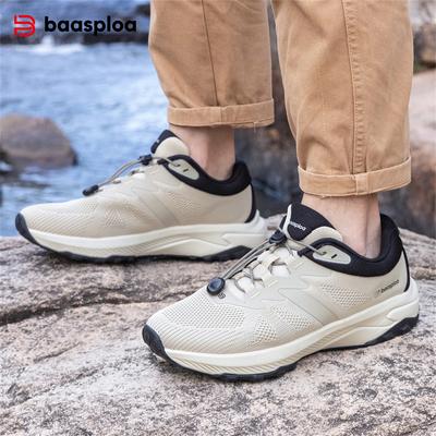 Мужская обувь для активного отдыха с быстрой шнуровкой, сетчатая поверхность, дышащая, износостойкая, для альпинизма на открытом воздухе, мужская обувь для альпинизма