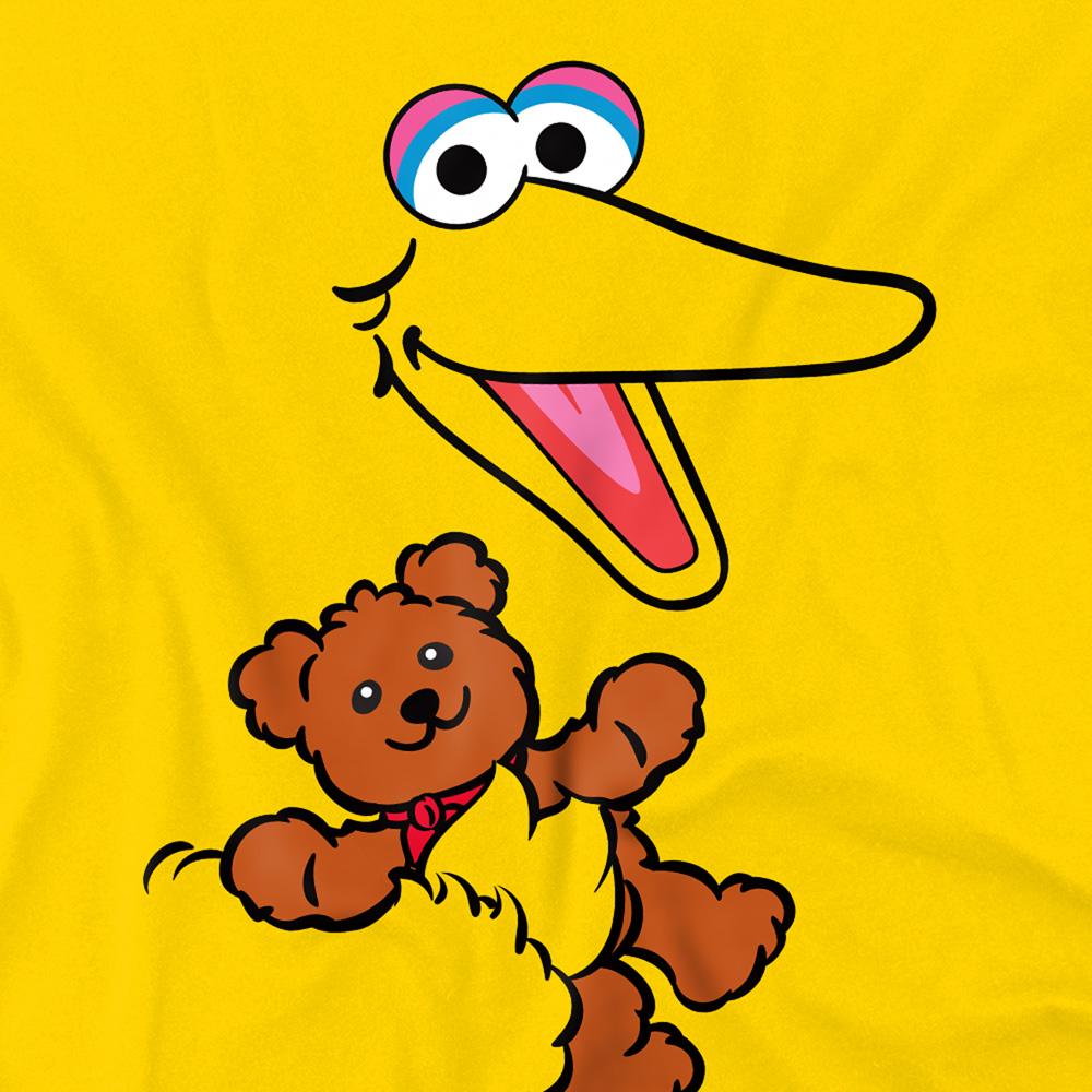 Sesame Street Unisex Adult Radar Big Bird Face T-Shirt