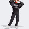 adidas Originals Adicolor Classics Трилистник с логотипом и принтом с короткими рукавами, женские топы, черный IK4035