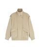 SIYAZU Siot4209 Edit Suede Jacket_Ash Beige
