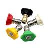 5Pcs 1/4" Quick Connect Garden High Pressure Washer Spray Nozzle 0 15 25 40 60Degree Watering Soap Nozzle Tip Garden Cleaning