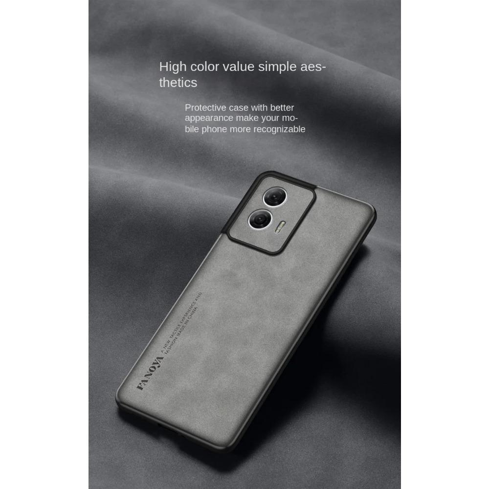 Роскошный кожаный противоударный чехол для Moto Edge 50 G85 G34 G04 G24 G54 G14 G84 Moto 40 Neo 30 Ultra Защитный чехол Магнитный текстурированный легкий чехол