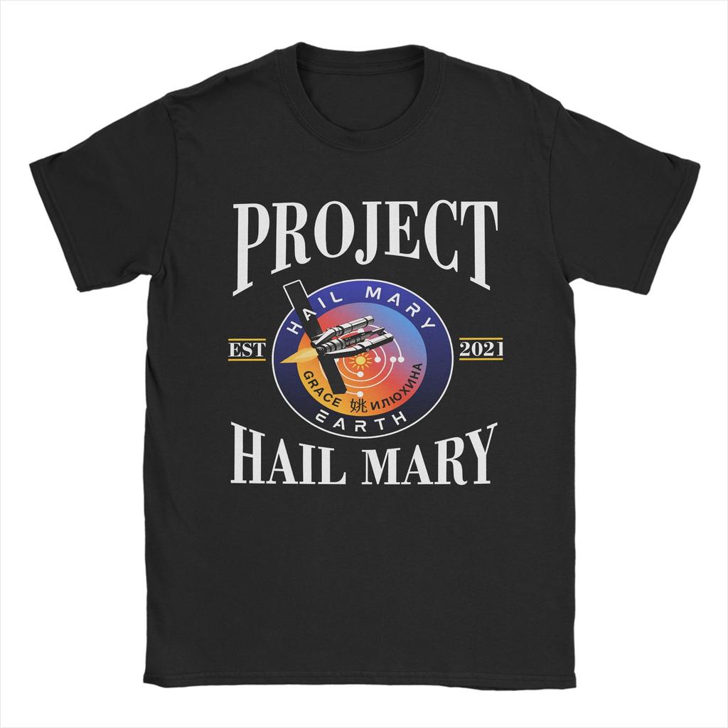 Project Hail Mary Poster T Shirt Unisexs 100 Cotton Novelty TShirts Round Neck Tee Shirt Short Sleeve Clothing 4XL 5XL 6XL