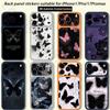 Наклейка-винил 'Бабочка Любовь Черная ТИКЕТ' для iPhone 17 Pro/Pro max Защитная пленка для задней панели, рамки, камеры