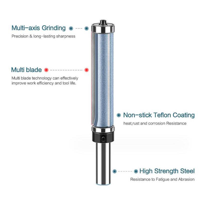 1/2 дюйма, 12 мм, длинное лезвие с хвостовиком, фреза с 3 лезвиями, фреза для промывки, деревообрабатывающий режущий инструмент