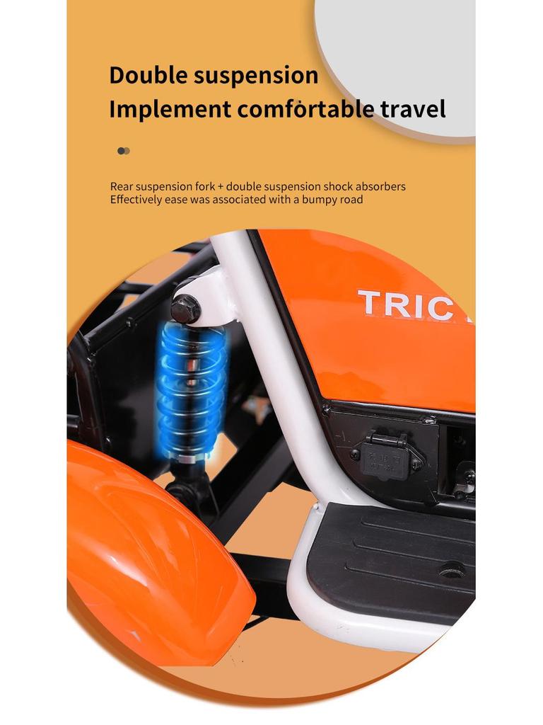 Electric Mobility Tricycle Scooter for Elderly and Pets - Customizable for Travel