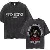 Singer Junior H Sad Boyz Washed Vintage Tshirt Summer Men Women Casual Fashion Oversized TShirt Mens Hip Hop Aesthetic T Shirt