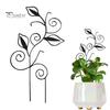 Metal Leaf Shape Plant Climbing Stand Easy Install Support Climbing Trellis Flower Arrangement Pole Plant Protection Scaffold Accessory