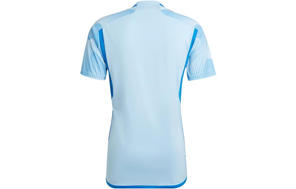 Adidas 2022 Чемпионат мира по футболу в Катаре Эмблема Напечатана Короткий рукав Футбольная форма Испания Выездная