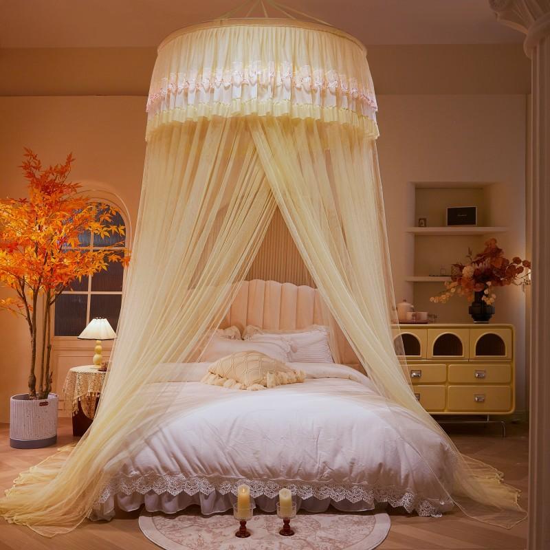 1.2M Children Bed Mosquito Net Girl Round Bed Tent Mosquito Nets Curtain Canopy for Double Bed Mosquito Net Home/Garden