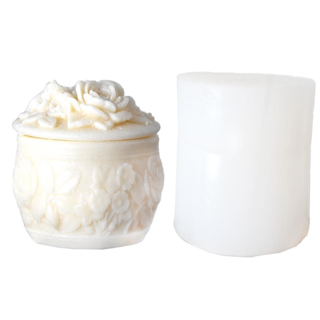 Декоративная коробка для хранения роз, контейнерные формы, коробка для хранения, силиконовая форма для DIY, держатель для безделушек из эпоксидной смолы, домашний декор