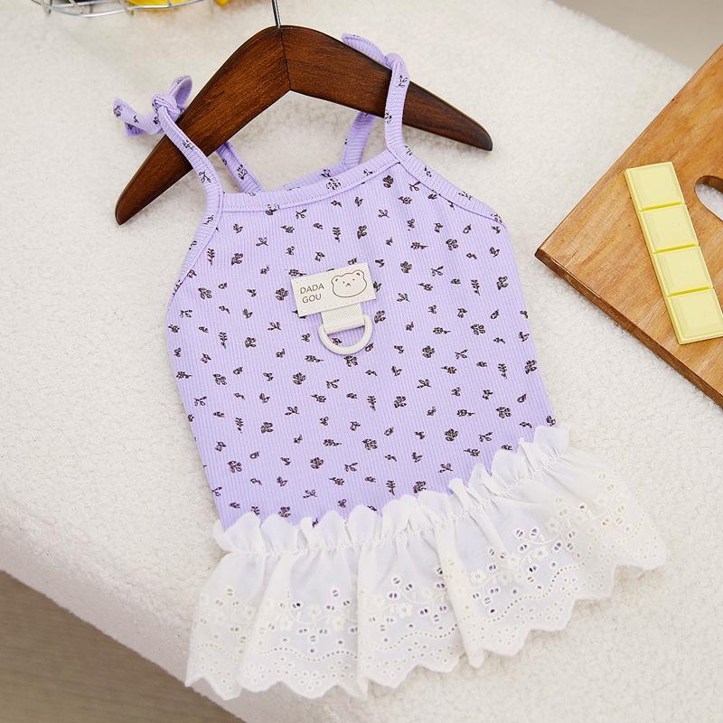 Япония и Южная Корея питомец маленькая собака тедди померанский медведь собачья одежда подтяжки юбка принцессы весна и лето тонкая