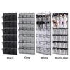 24 Pockets Wall Storage Bag Nonwoven Storage Household Wall Bag Hanging Shoe Organiser Rack Behind Doors Shoes Rack Storage Bag
