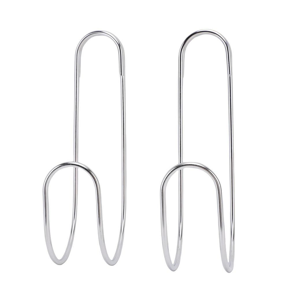2 Pieces Water Pipe Hook, Strong Load Bring and Flexible Installation 304 Stainless Steel Water Pipe Hook for Drill Cables